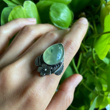 Load image into Gallery viewer, Bespoke Size Prehnite Bloom Ring 2