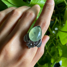 Load image into Gallery viewer, Bespoke Size Prehnite Bloom Ring 2