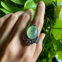 Load image into Gallery viewer, Bespoke Size Prehnite Bloom Ring 2