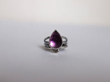 Load image into Gallery viewer, Size 6.5 Faceted Amethyst Crescent Ring