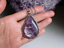 Load image into Gallery viewer, Gem Lepidolite Statement Pendant