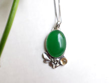 Load image into Gallery viewer, Jade and Citrine Empress Pendant