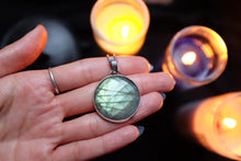 Load image into Gallery viewer, Faceted Labradorite pendant