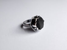 Load image into Gallery viewer, Size 5.25 Black Tourmaline Ring