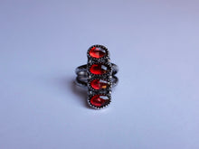 Load image into Gallery viewer, Size 9.25 Quadruple Garnet Ring