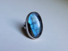 Load image into Gallery viewer, Size 8 Labradorite Ring