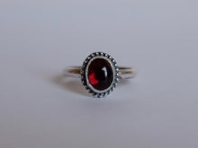Load image into Gallery viewer, Size 8.5 Garnet ring