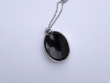Load image into Gallery viewer, Black Tourmaline Pendant - Snake bail