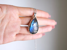 Load image into Gallery viewer, Pear Shaped Labradorite* Pendant