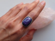 Load image into Gallery viewer, Made to size Charoite ring
