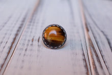 Load image into Gallery viewer, Size 6.5 Round Tiger's Eye Ring