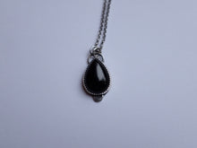 Load image into Gallery viewer, Black Onyx Crescent Moon Pendant - Made to order