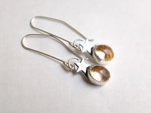 Load image into Gallery viewer, Citrine Star Earrings