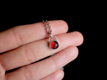 Load image into Gallery viewer, Rose Cut Garnet Pendant