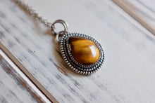 Load image into Gallery viewer, Pear Shaped Tiger's Eye Pendant