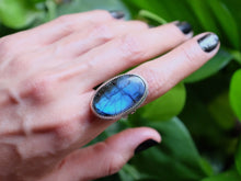 Load image into Gallery viewer, Size 8 Labradorite Ring