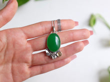 Load image into Gallery viewer, Jade and Citrine Empress Pendant