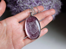 Load image into Gallery viewer, Oval Gem Lepidolite Pendant
