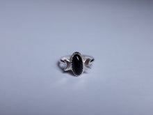 Load image into Gallery viewer, Size 8 Triple Moon Goddess Onyx ring