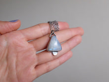 Load image into Gallery viewer, Moonstone Triangle Crescent Pendant