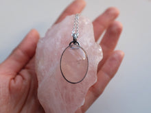 Load image into Gallery viewer, Soothe Rose Quartz pendant 2