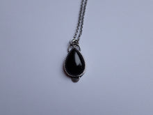 Load image into Gallery viewer, Black Onyx Crescent Moon Pendant - Made to order