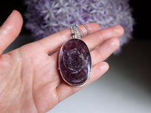 Load image into Gallery viewer, Oval Gem Lepidolite Pendant