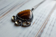 Load image into Gallery viewer, Tiger's Eye and Citrine Solar Plexus Pendant 2