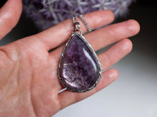 Load image into Gallery viewer, Gem Lepidolite Statement Pendant