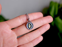 Load image into Gallery viewer, Moldavite Shadow Pendant 2