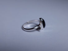 Load image into Gallery viewer, Size 8 Triple Moon Goddess Onyx ring