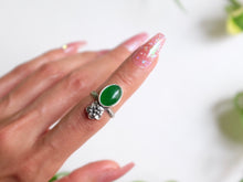 Load image into Gallery viewer, Size 6 Jade Bloom Ring