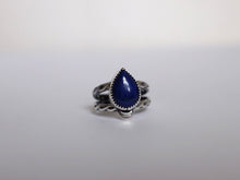 Load image into Gallery viewer, Size 8.5 Lapis Lazuli Crescent Ring