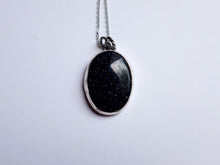 Load image into Gallery viewer, Blue Goldstone Pendant Stars