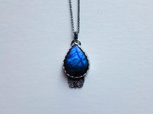 Load image into Gallery viewer, Labradorite Butterfly Pendant
