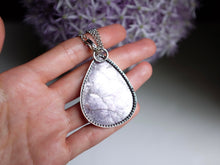 Load image into Gallery viewer, Pear Shaped Gem Lepidolite Pendant