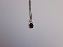 Load image into Gallery viewer, Oval Garnet Pendant 2