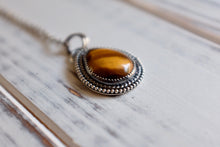 Load image into Gallery viewer, Pear Shaped Tiger's Eye Pendant
