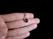 Load image into Gallery viewer, Oval Garnet Pendant 2