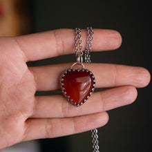 Load image into Gallery viewer, Carnelian Heart Pendant
