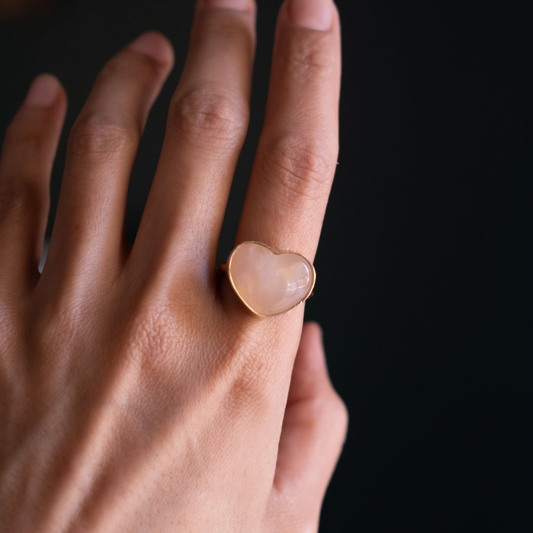 Size 10.5 Rose Quartz Ring