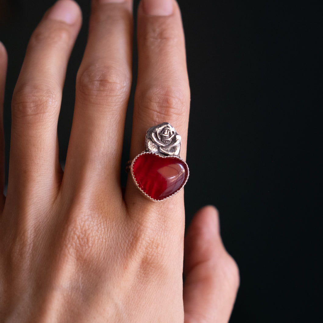 Size 8.5 Carnelian Ring