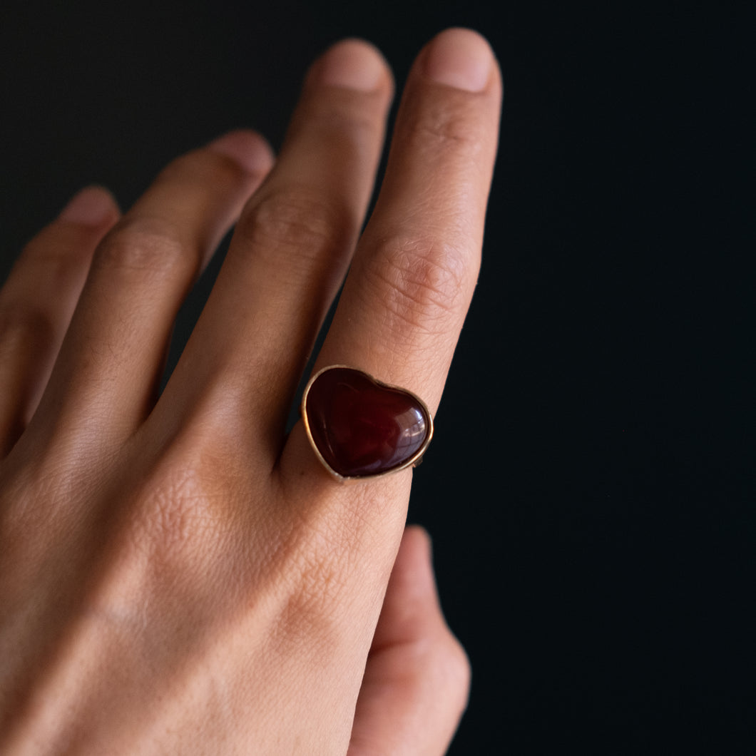 Size 7 Carnelian Ring