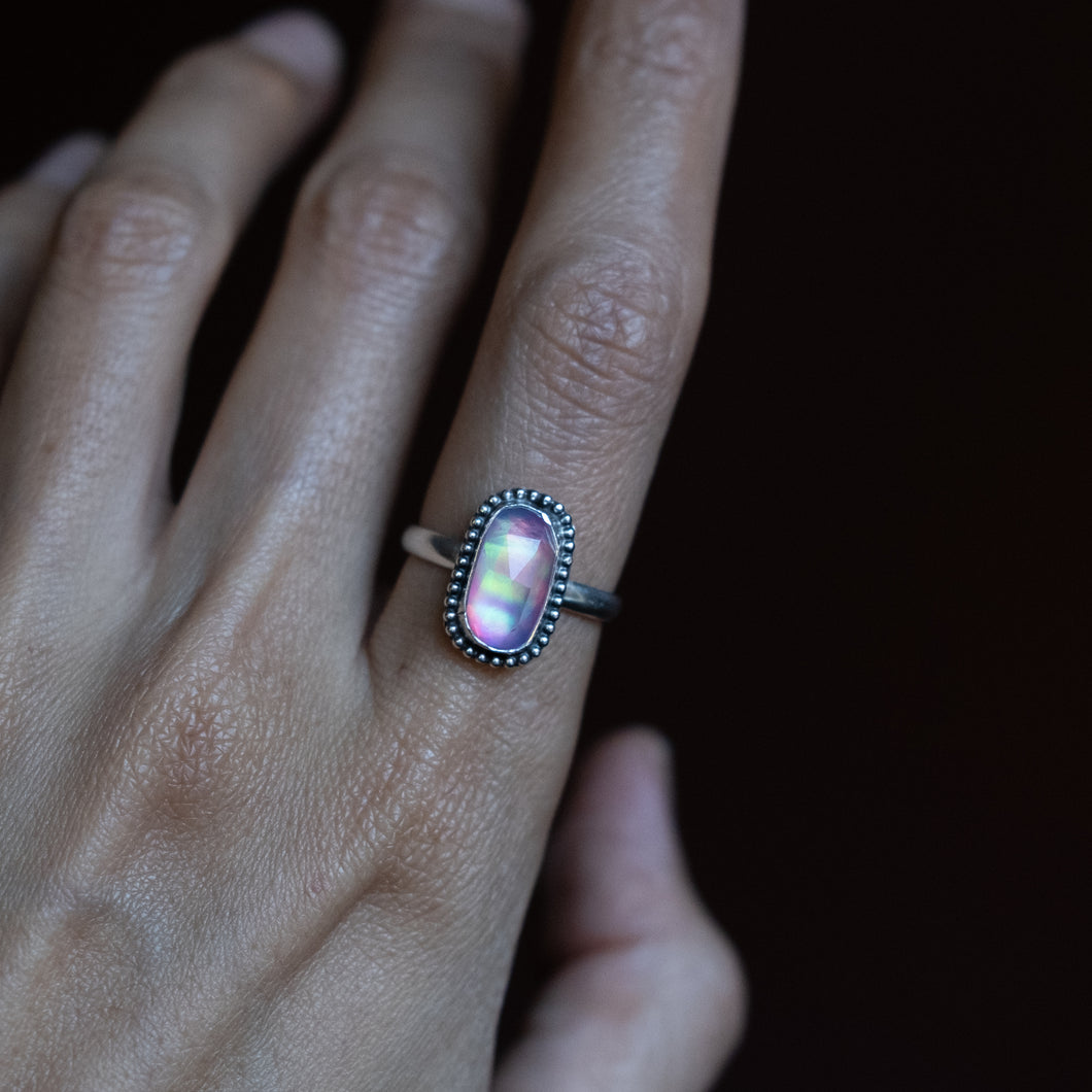 Size 7.5 Aurora Opal Ring
