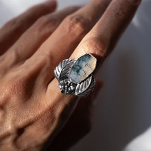 Load image into Gallery viewer, Finish to Size Moss Agate In Bloom Ring
