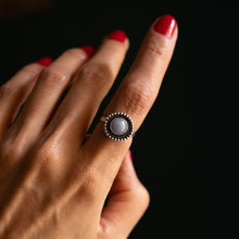 Load image into Gallery viewer, Size 6.5 Angelite Halo Ring
