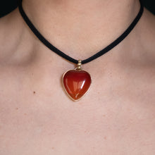 Load image into Gallery viewer, BESPOKE Carnelian Heart Pendant
