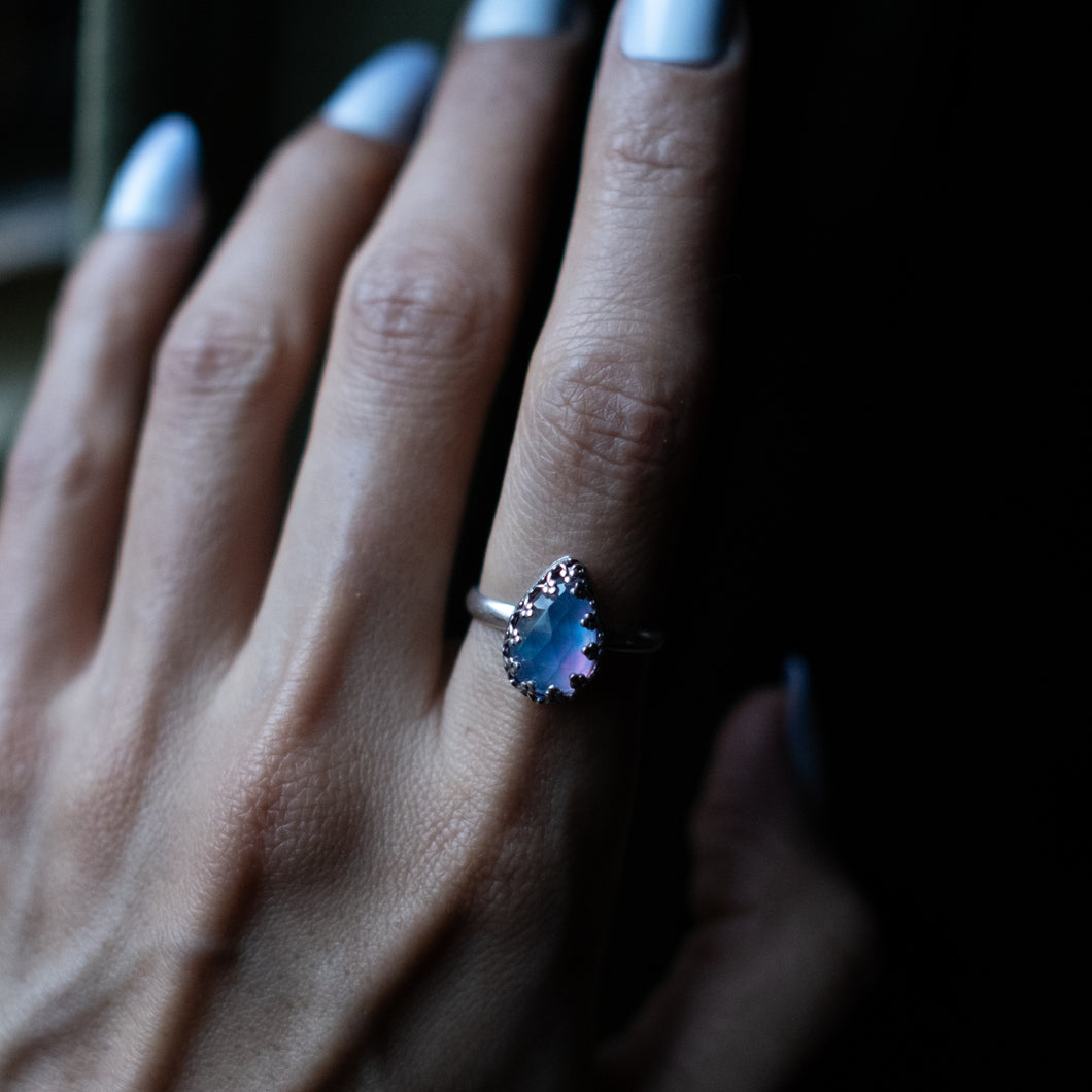 Size 8 Aurora Opal Ring