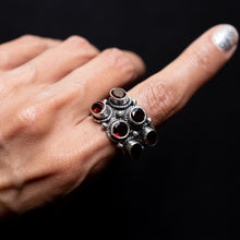 Load image into Gallery viewer, Size 8 Garnet Statement Ring
