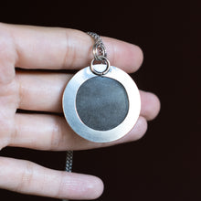 Load image into Gallery viewer, Silver Sheen Obsidian Pendant
